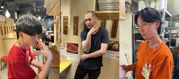 スタッフと会話するお客さま