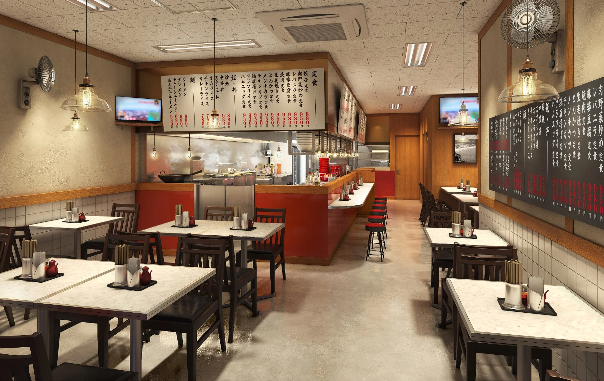 甘太郎食堂店内