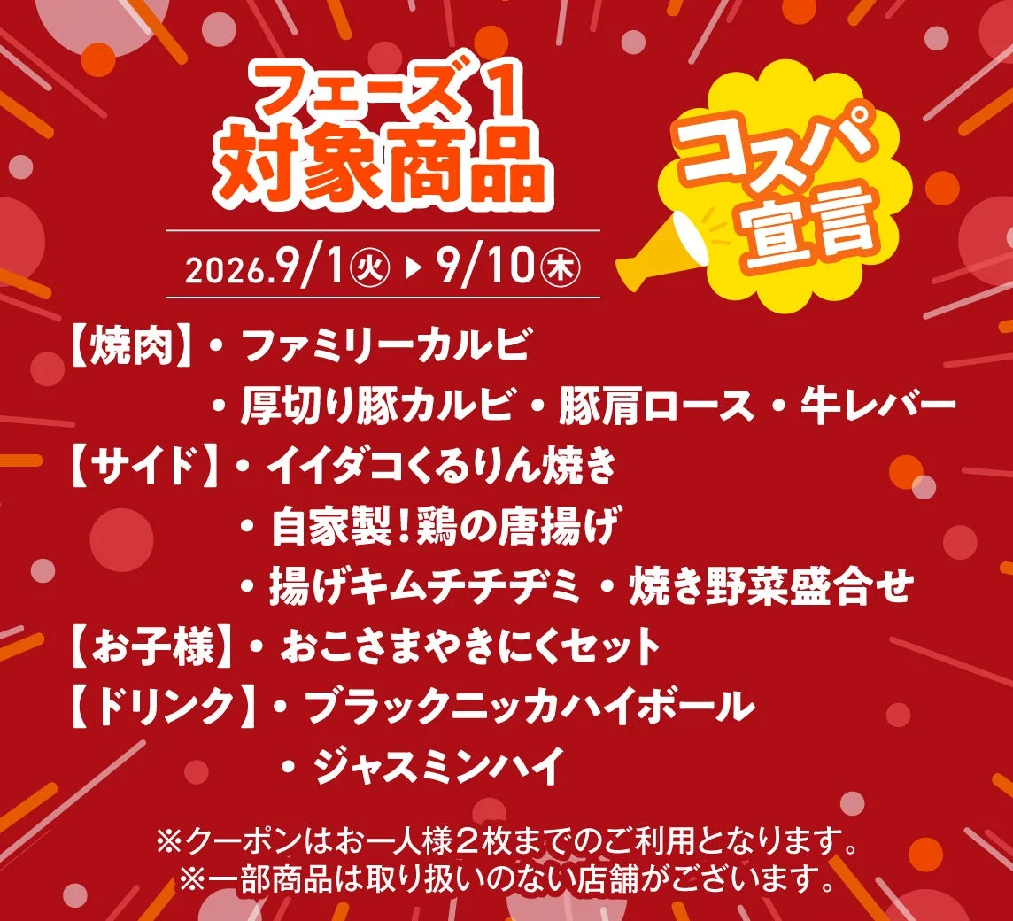 フェーズ1対象商品
