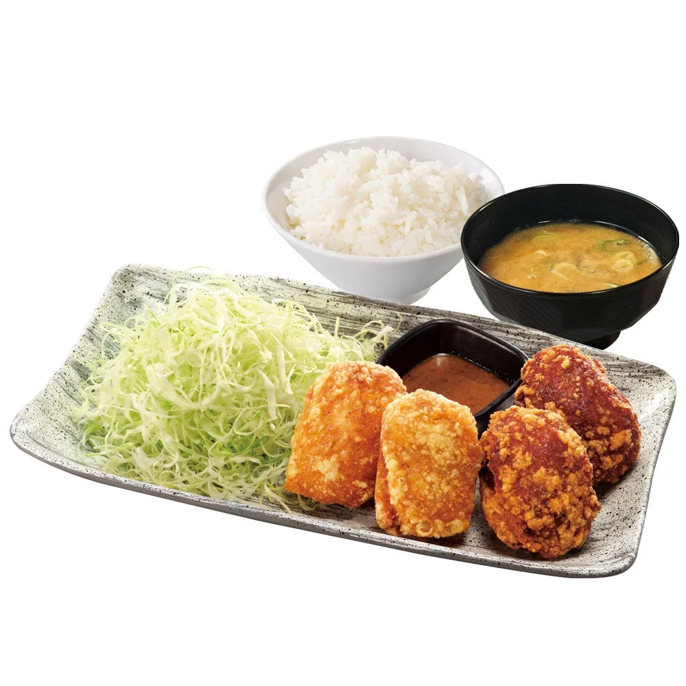 濃厚シャリアピンからあげの合盛り定食