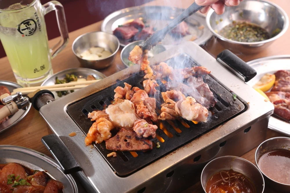熱々の焼肉