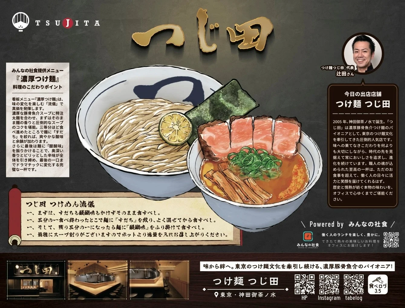 つじ田の濃厚つけ麺と食べ方の流儀