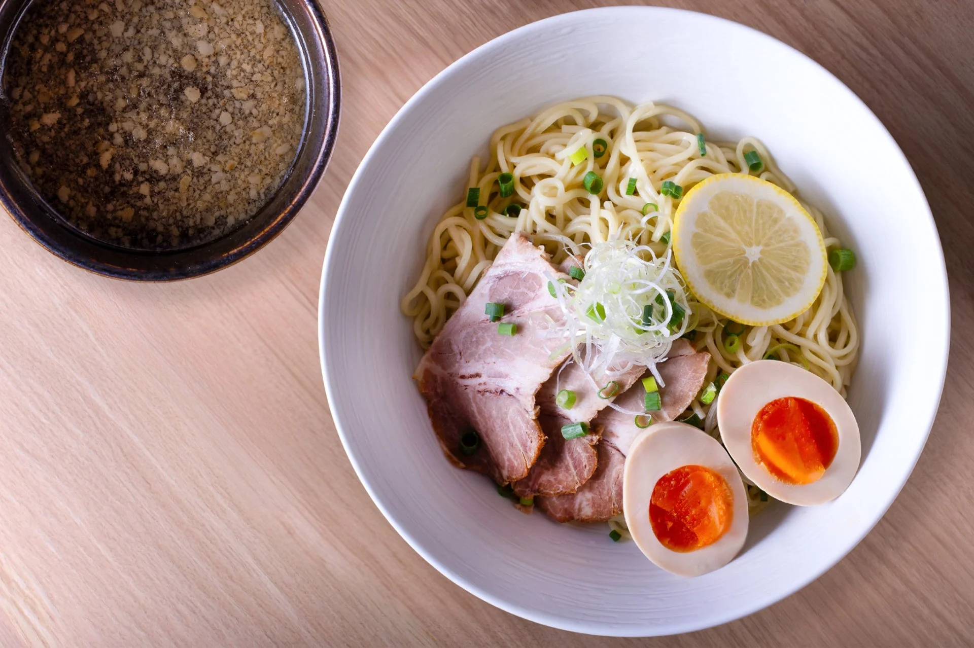 つけ麺の俯瞰