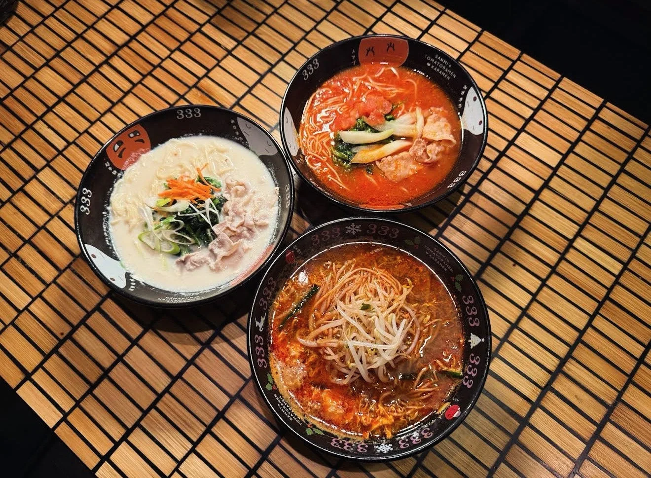 ラーメン3種