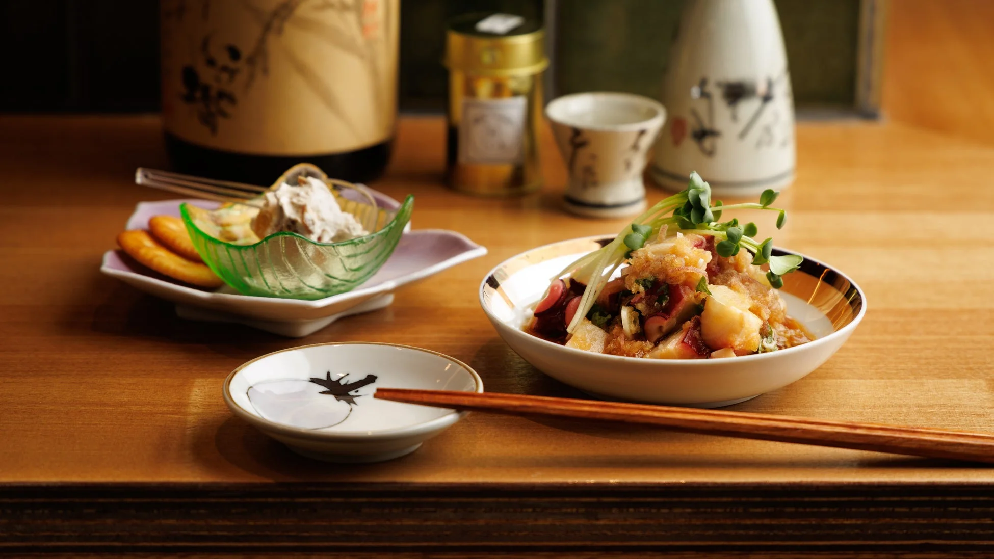 日本料理の盛り合わせ