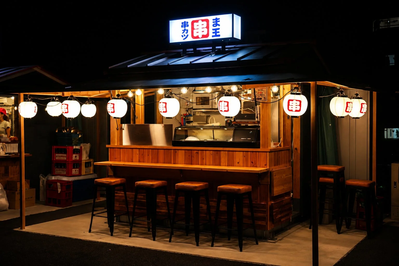 串カツ ま王 夜景