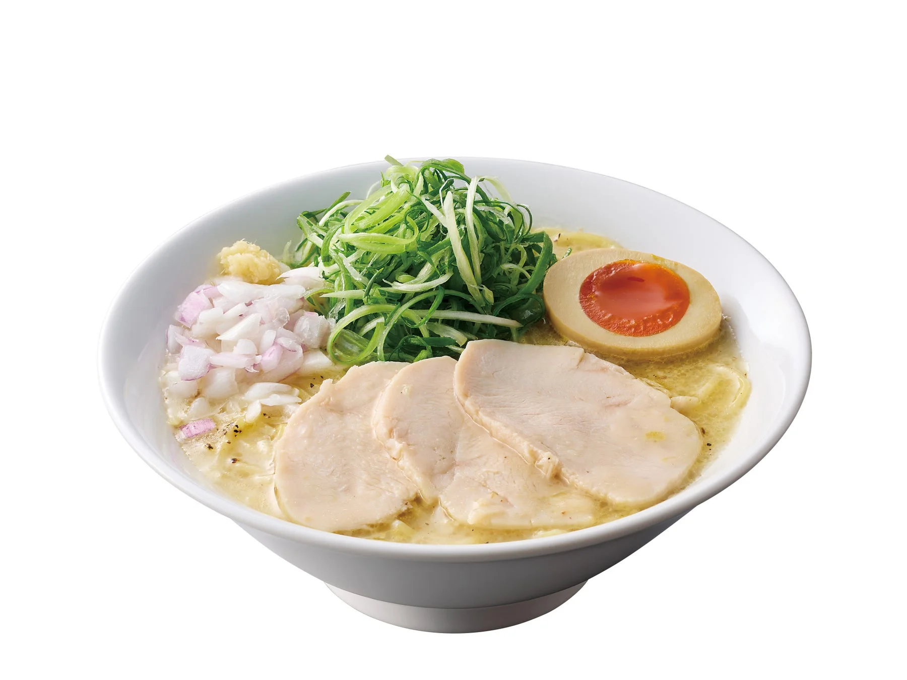 濃厚鶏白湯そばの具材