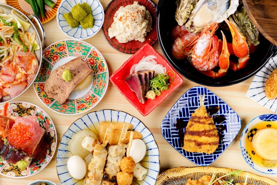 豪華な食べ飲み放題メニュー