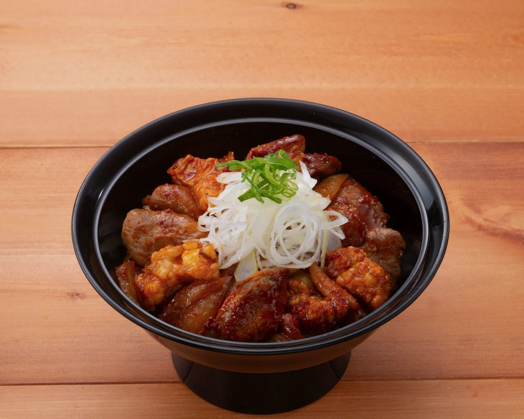 旨辛ホルモン・ハラミ丼
