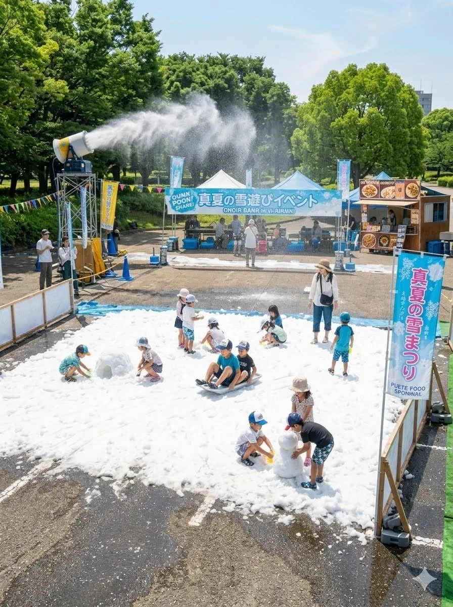 真夏の雪遊びイベント