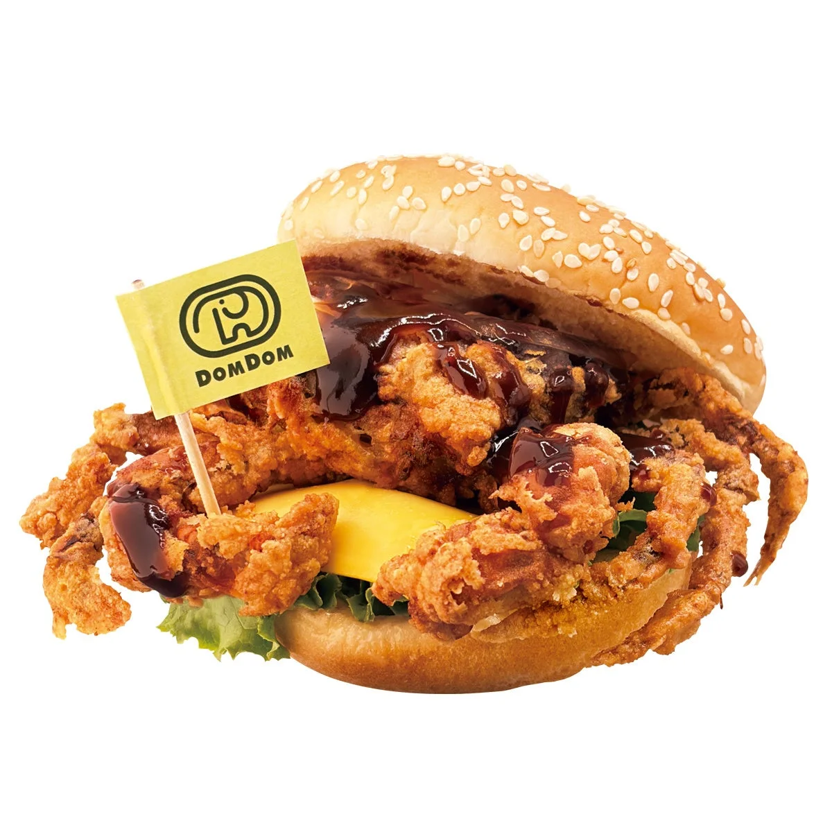 カニバーガーのアップ