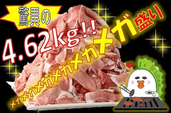山盛りの北海道産SPF豚もも切り落とし