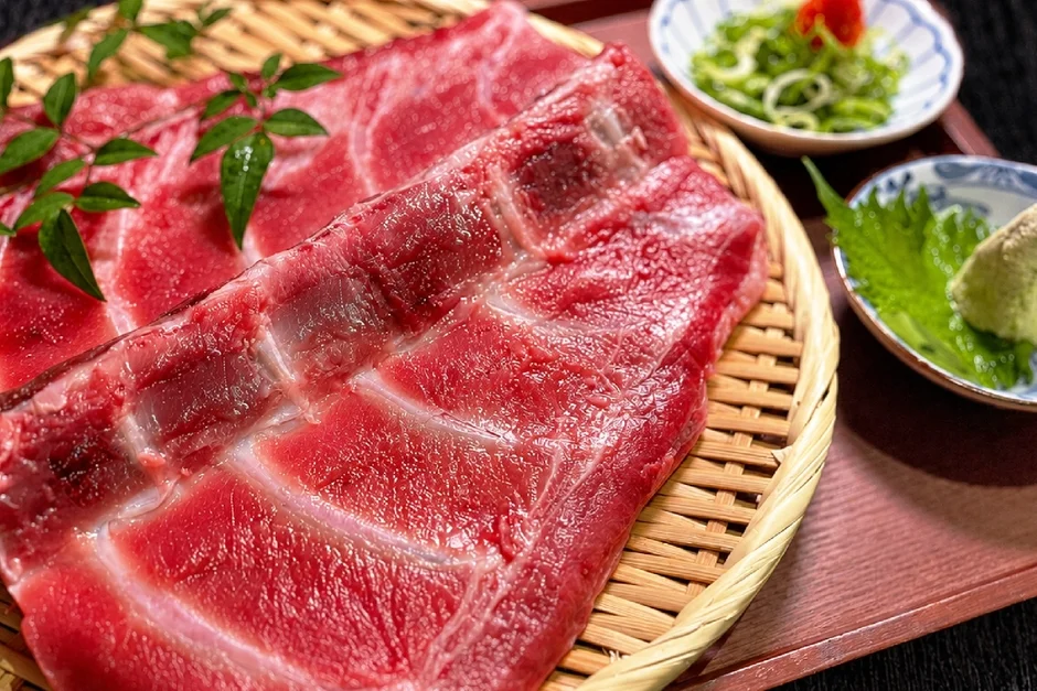 削りたての中落ちマグロ