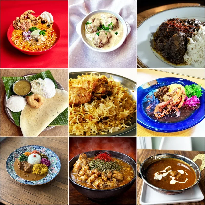 様々なカレーやアジア・エスニック料理のイメージ