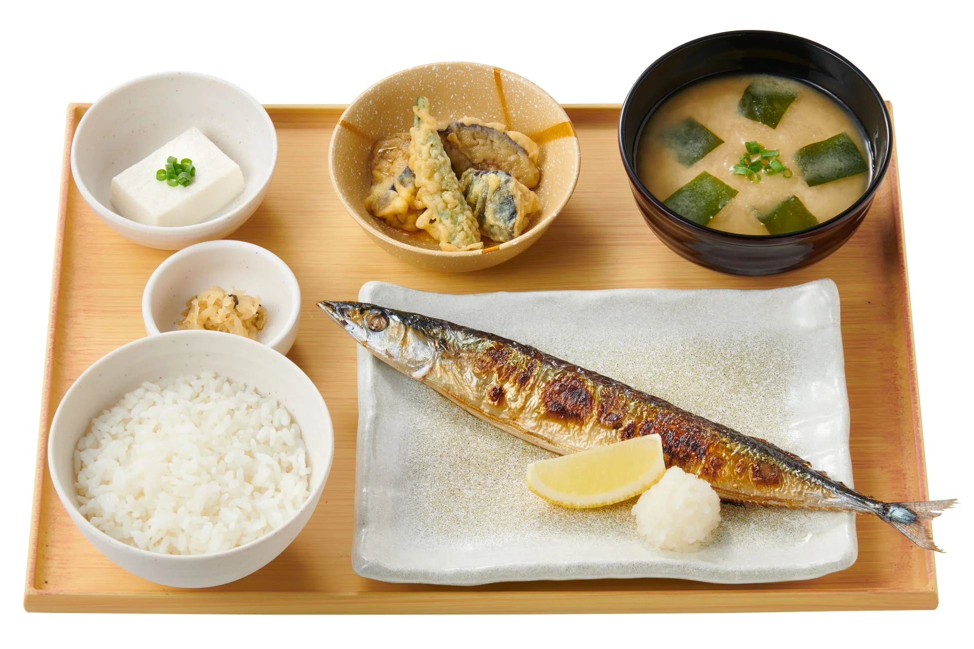 【揚げ出し茄子小鉢付】さんまの塩焼定食