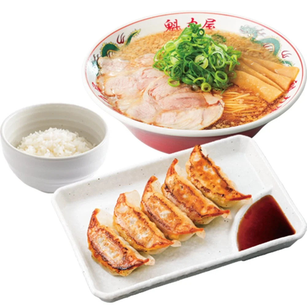 ラーメンと餃子定食