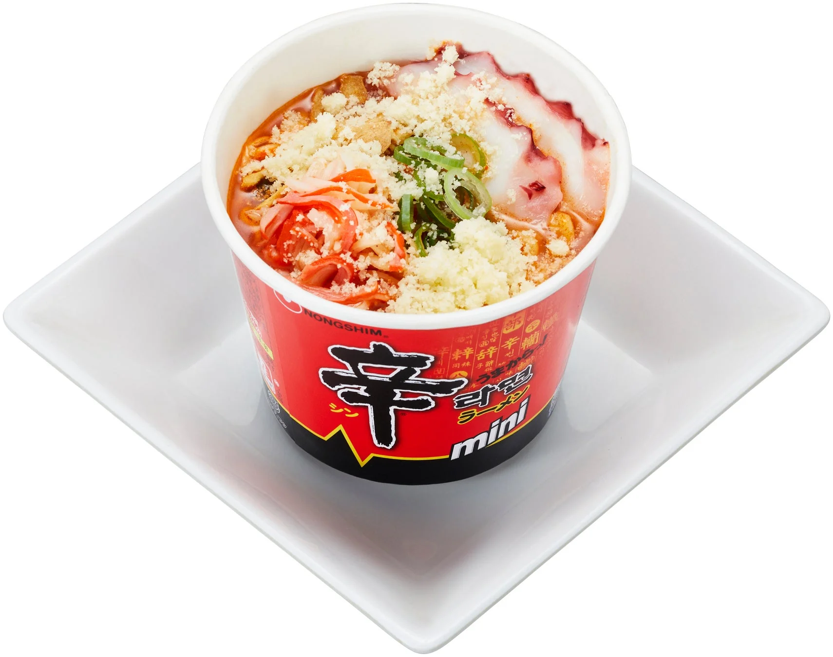 鯛スープの海鮮辛ラーメン〜辛ラーメンおすすめ!味変プレート〜