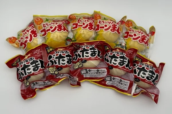 とろーりチーズコーンまんと北海道のぶたまん
